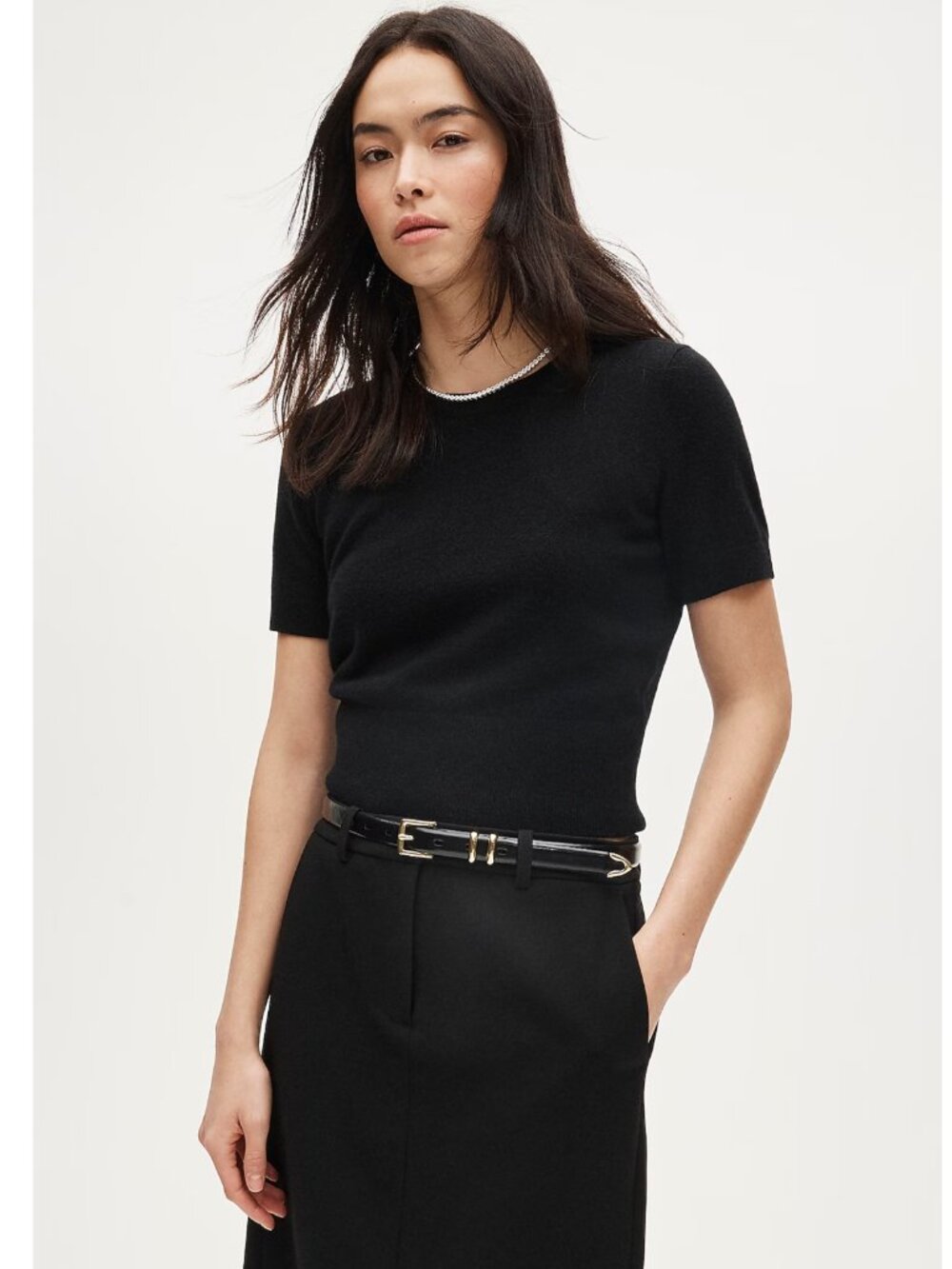 J. CREW Cashmere Shrunken T-shirt S $128